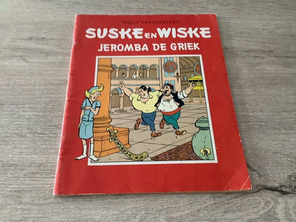 Suske en Wiske strip: Jeromba de Griek, Boeken, Eén stripboek, Ophalen of Verzenden, Gelezen, Willy Vandersteen