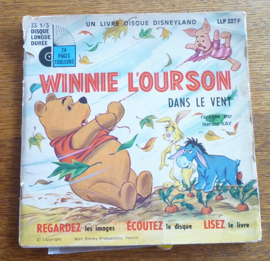 Livre disque : "Winnie l'ourson dans le vent", CD & DVD, Enlèvement ou Envoi, Utilisé