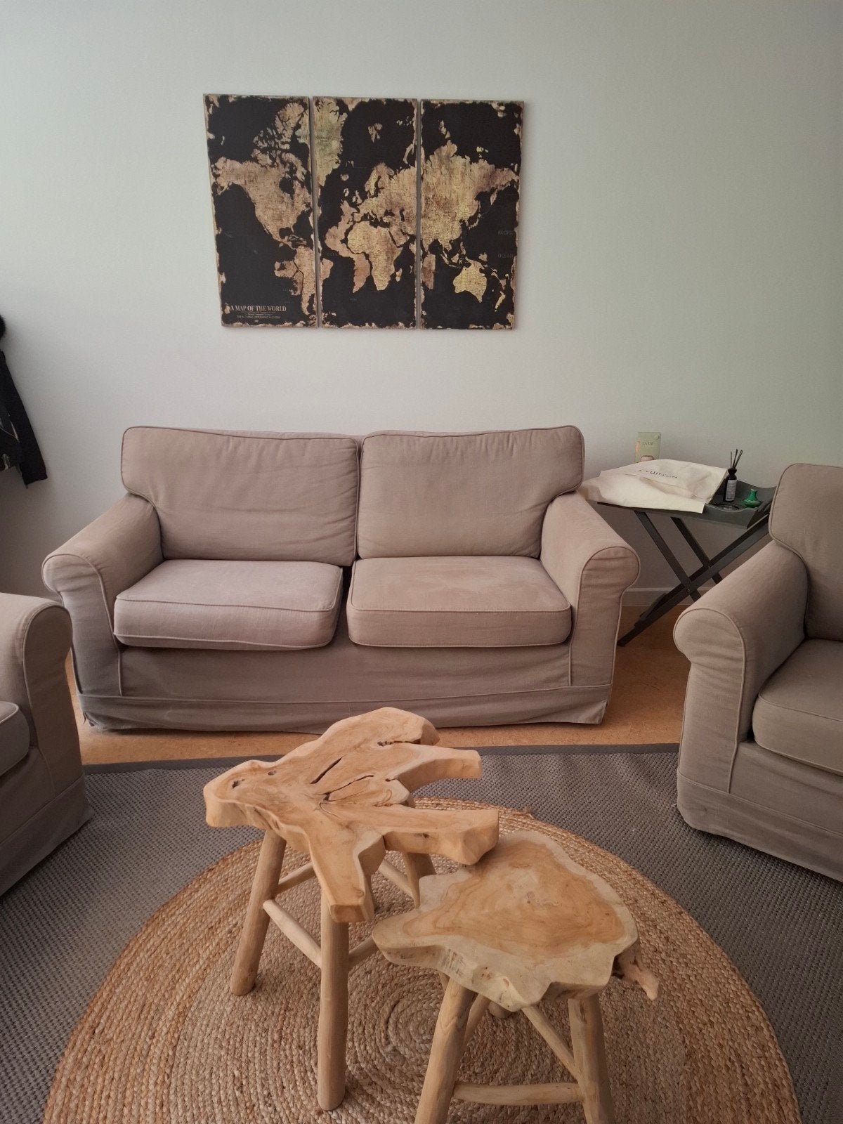 Set de 2 sièges avec sièges assortis, Enlèvement, Utilisé, Tissus, Landelijk