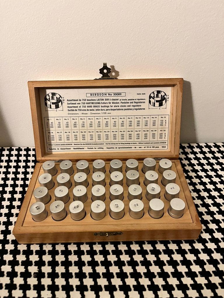 Bergeon N 30089 — étui d'horloger vintage — 20 x 11 cm, Enlèvement ou Envoi