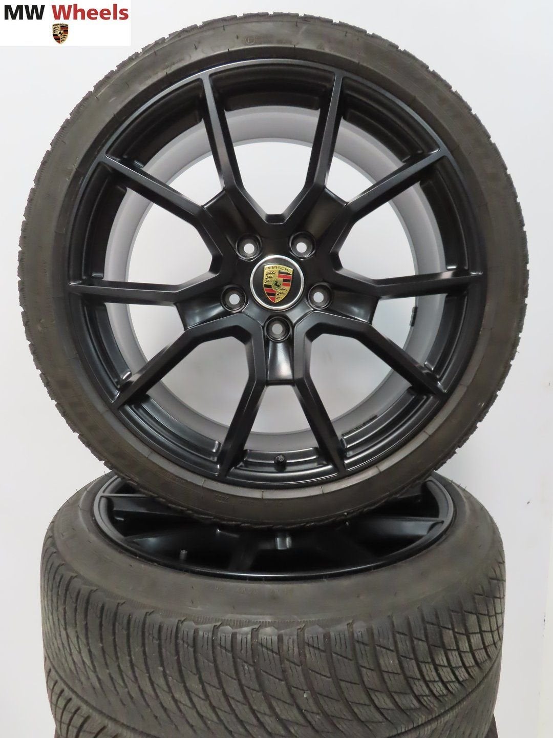 Originele Porsche Taycan 21 inch velgen Spyder winterbanden, Pneus et Jantes, Pneus hiver, -, 21 pouces