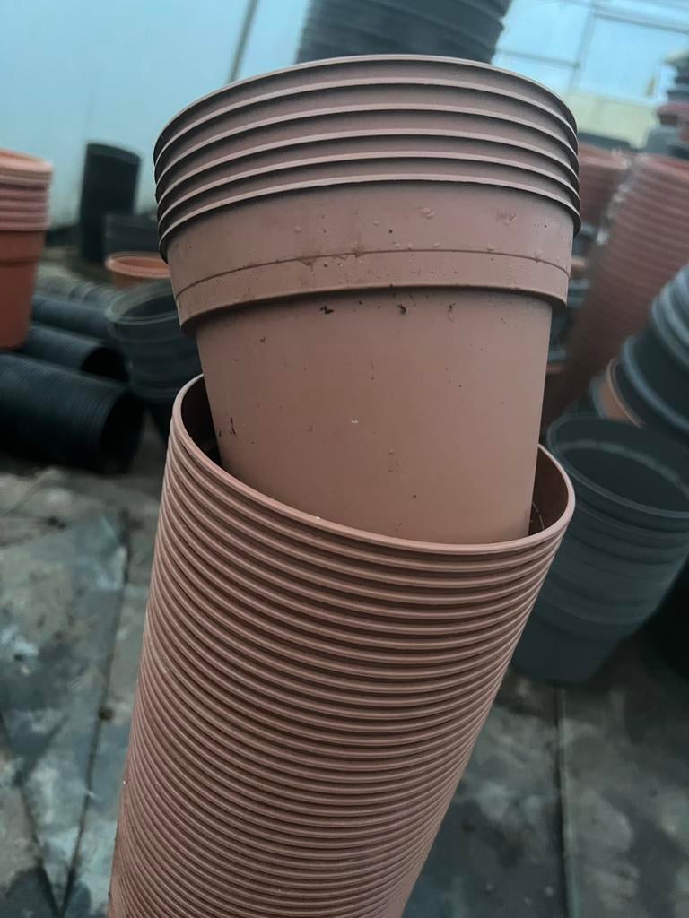 kweekpotten bloempotten plantpotten 14 cm, Kunststof, Rond, Ophalen of Verzenden, Zo goed als nieuw