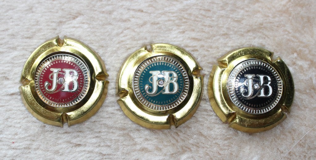 Champagne Caps.  Janisson Baradon.  Insert & strass ., Ophalen of Verzenden