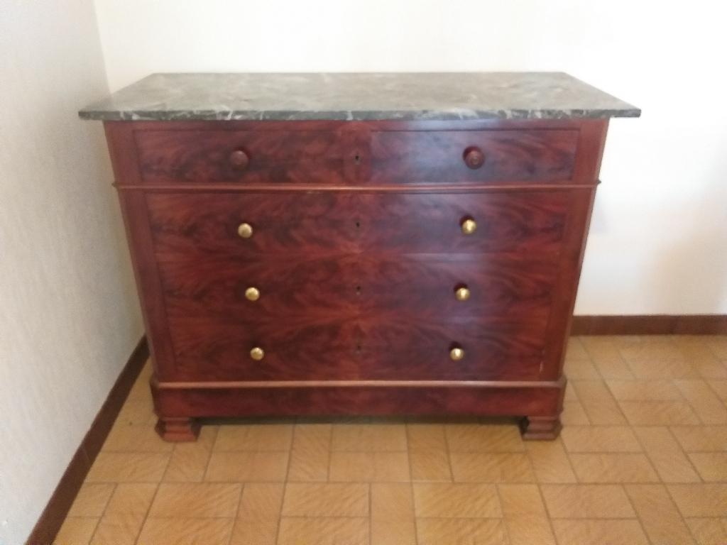antieken ladenkast, Ophalen
