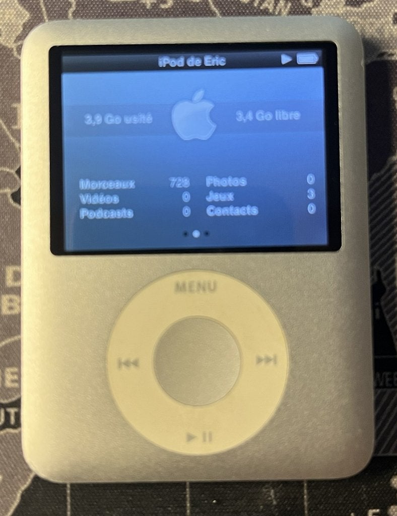 Apple iPod Nano 3th 8Gb (impeccable), 2 à 10 GB, Enlèvement, Utilisé, Nano