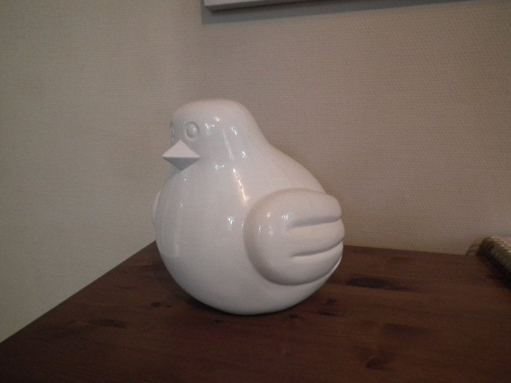 Grande décoration de coloris blanc (H 25 cm / L 30 cm), Neuf, Moderne, Blanc, Autres matériaux