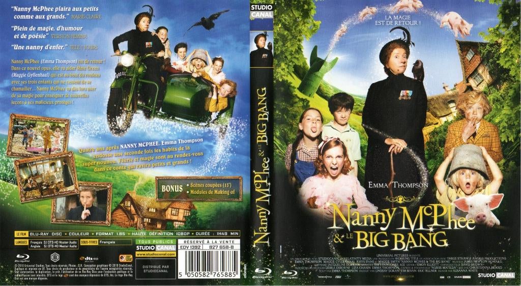 nanny mc phee et the big bang (blu-ray) neuf, Cd's en Dvd's, Ophalen of Verzenden, Zo goed als nieuw, Overige genres