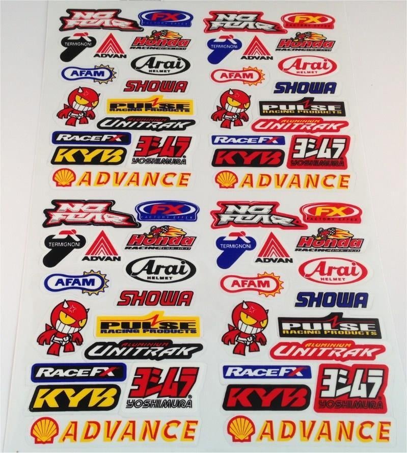 Modelbouw sponser stickervel [Termignoni, Shell, Yoshimura], Verzamelen, Stickers, Verzenden, Nieuw