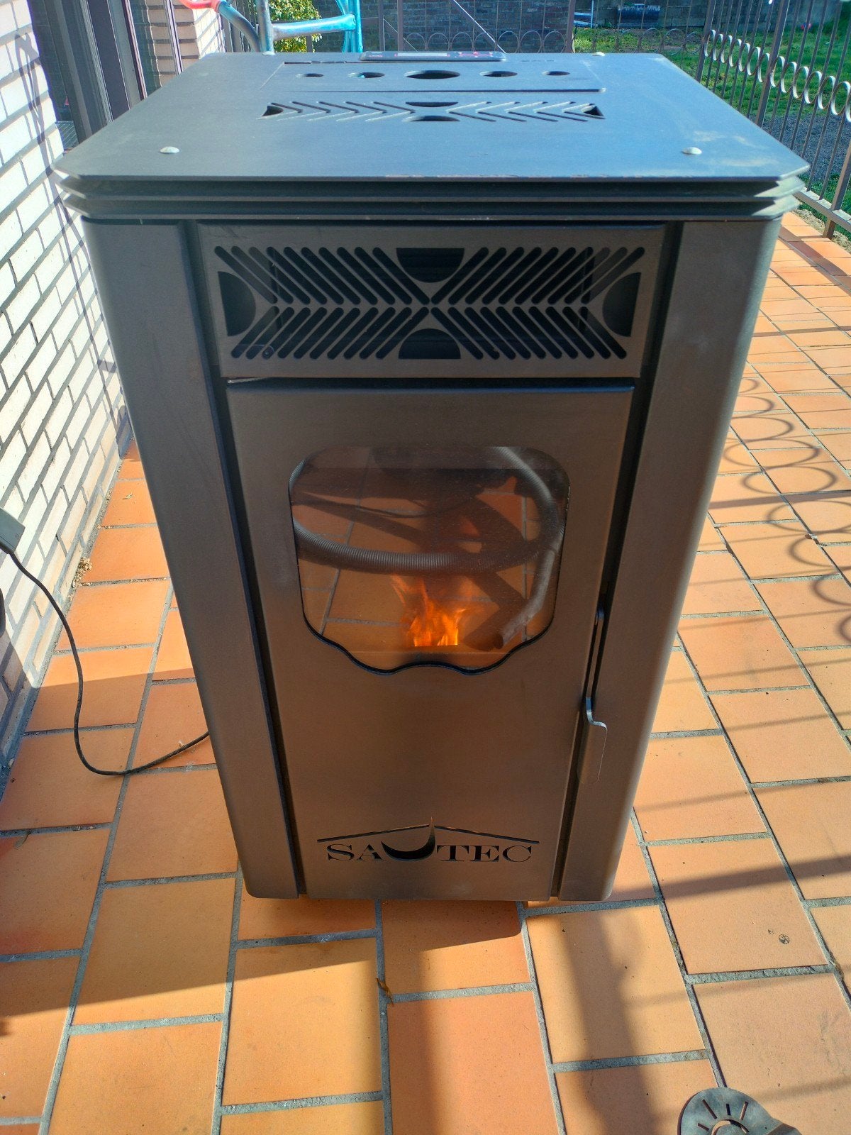 poêle pellet 8kw, Maison & Meubles, Enlèvement, Utilisé, Autres carburants, Poêle à granulés