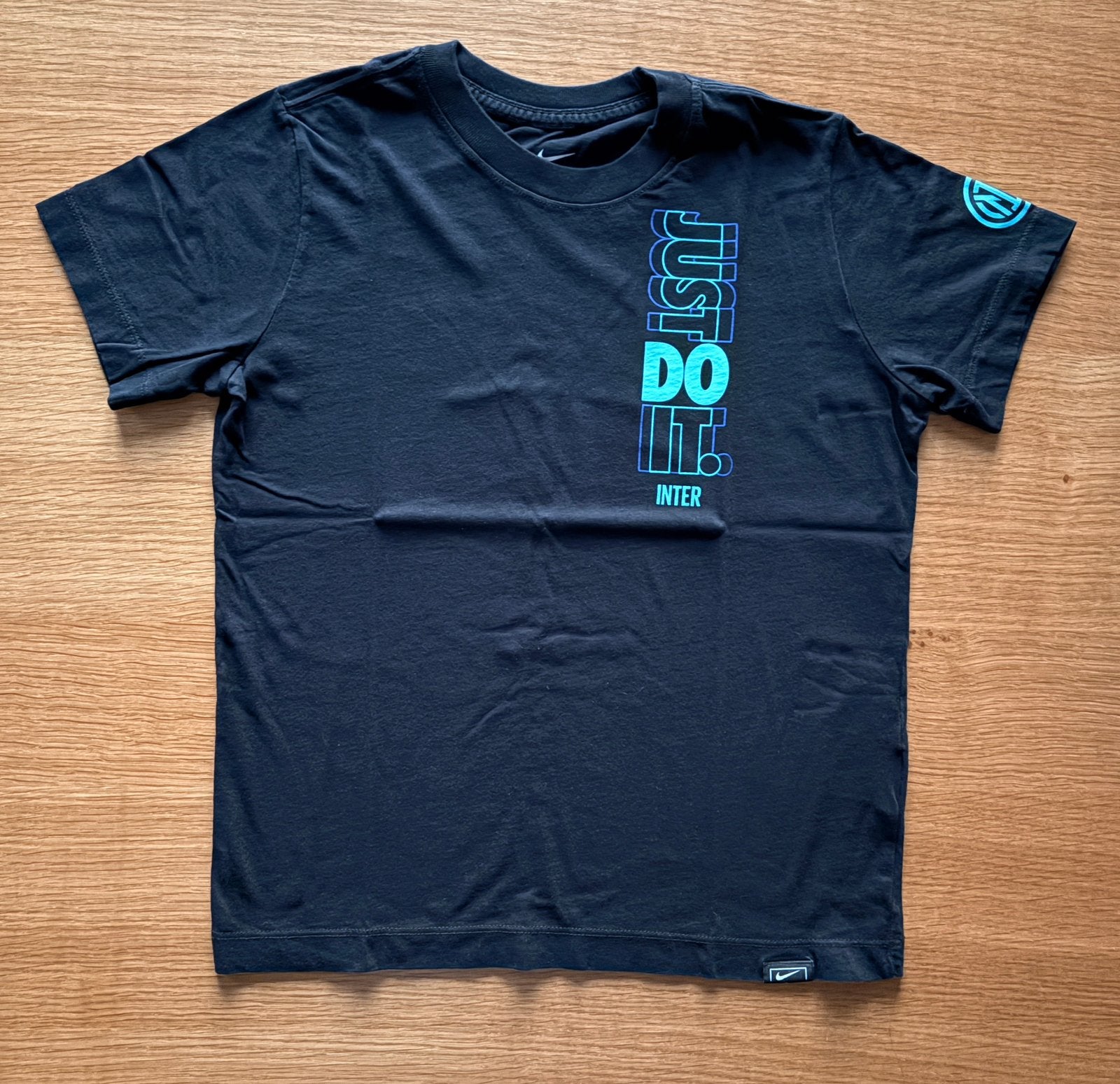 T-shirt noir Inter NIKE - 10-11 ans - 9€, Enlèvement ou Envoi, Comme neuf, Garçon