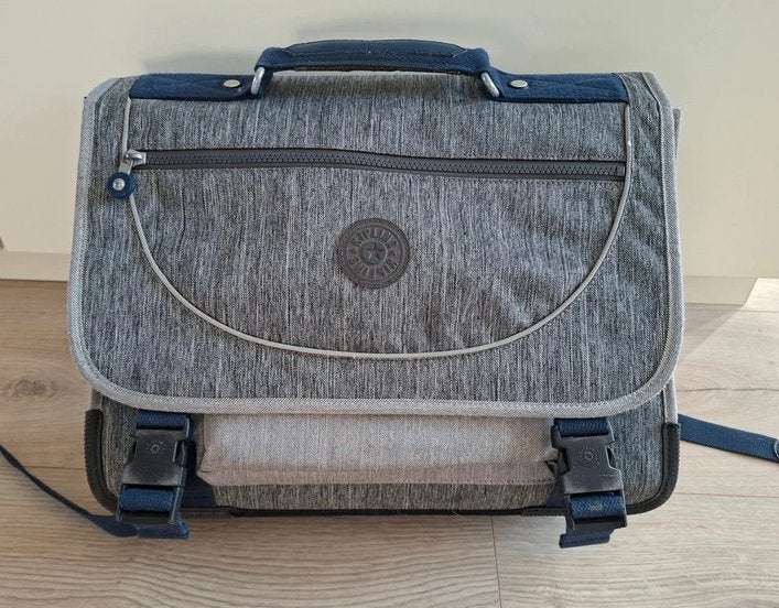 Kipling boekentas, Ophalen of Verzenden, Gebruikt, Grijs, Rugtas