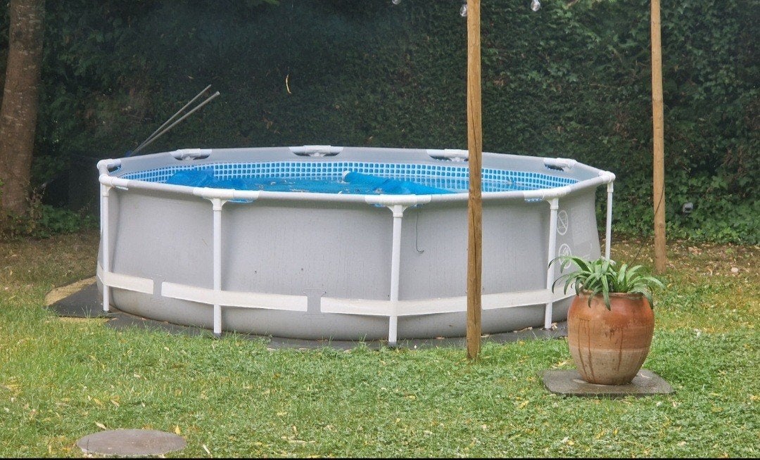 Intex zwembad met zandfilterpomp, Tuin en Terras, Ophalen
