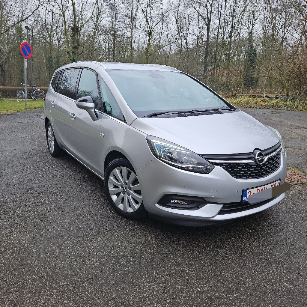 Opel Zafira 1.4 benzine 2018, Autos, Argent ou Gris, Euro 6, 7 places, Noir