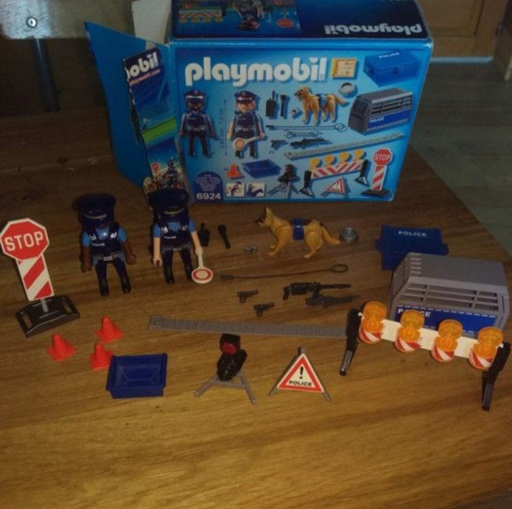 Lot playmobil police 6924, Comme neuf, City action, Figurines, Kit complet