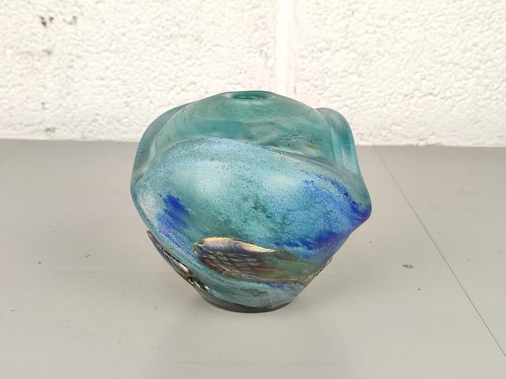 Kunstglas vaas Jean-Claude Novaro, Ophalen of Verzenden