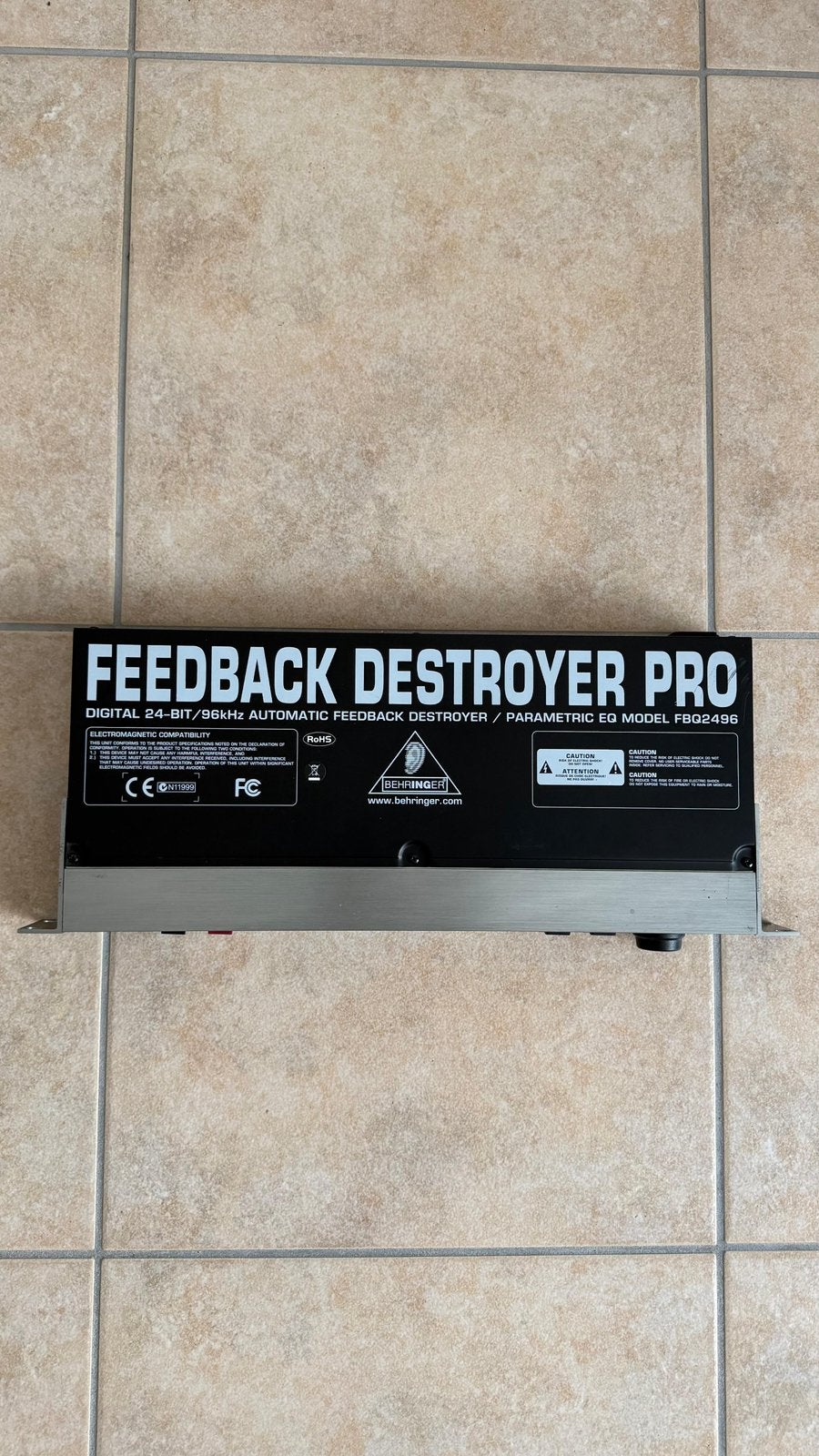 Behringer Feedback Destroyer Pro FBQ2496, Ophalen, Zo goed als nieuw, Equalizer