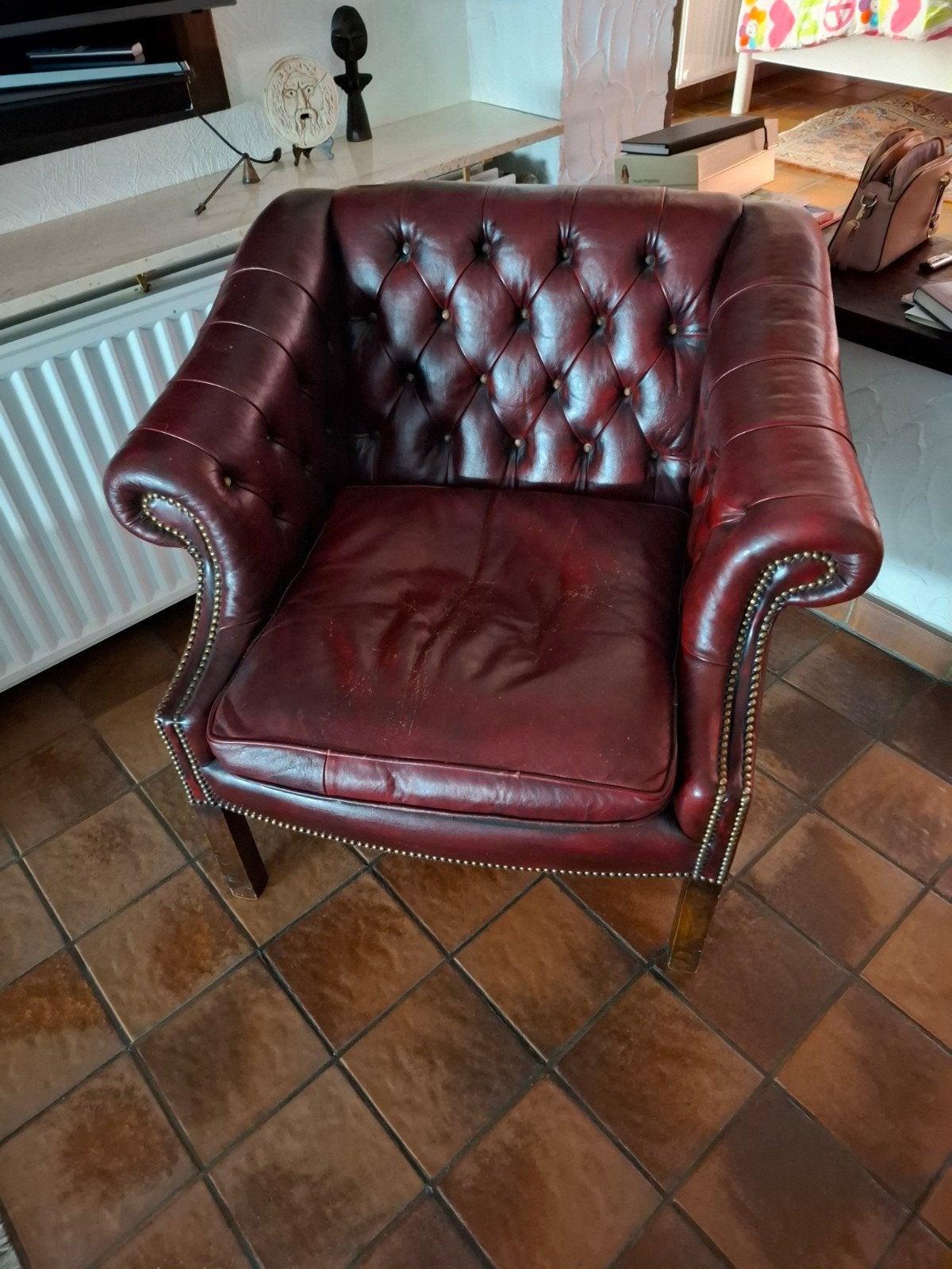 Chesterfield eenzit, Ophalen