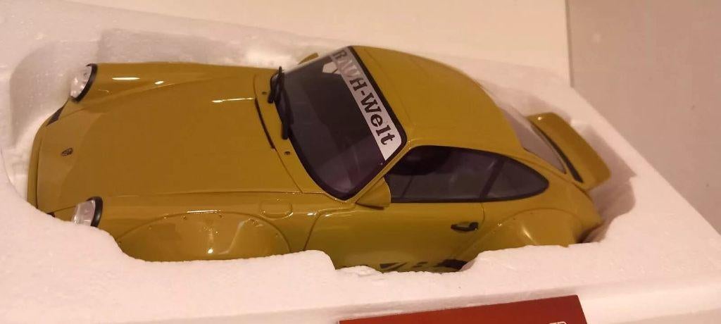 1/18 Porsche 930 Carrera RWB Rauh-Welt Classic Kaki 1973, Enlèvement, Neuf, Voiture, Autres marques