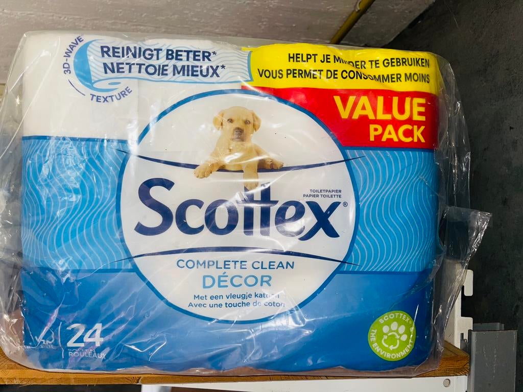 Scottex toiletpapier op 24 rollen +andere producten LEVERING, Huis en Inrichting, Schoonmaakartikelen, Ophalen of Verzenden
