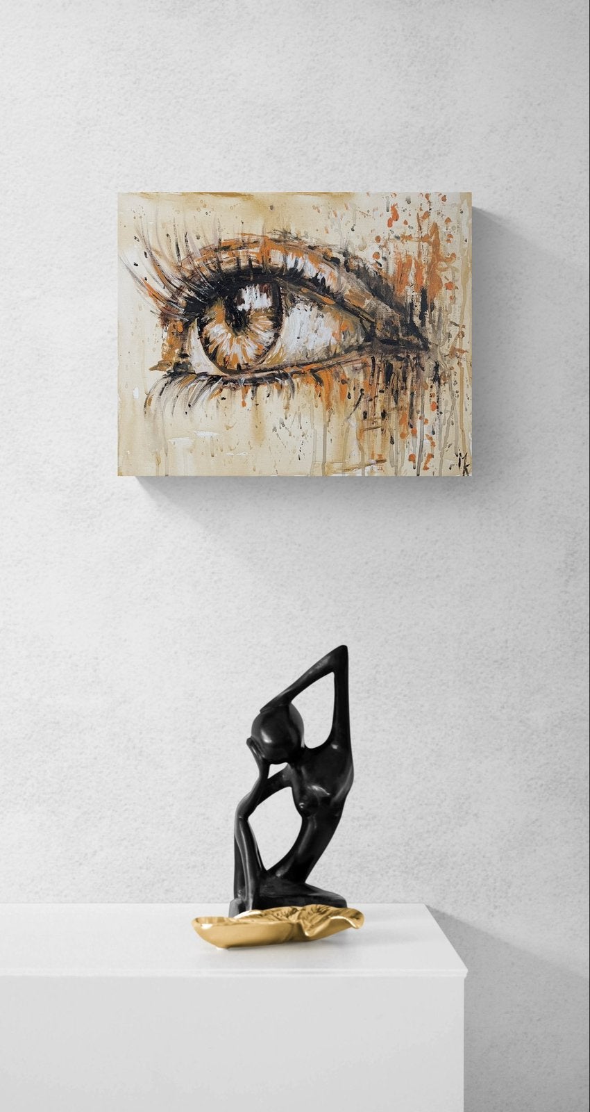 Peinture originale pour les yeux de Mk Art, Enlèvement ou Envoi