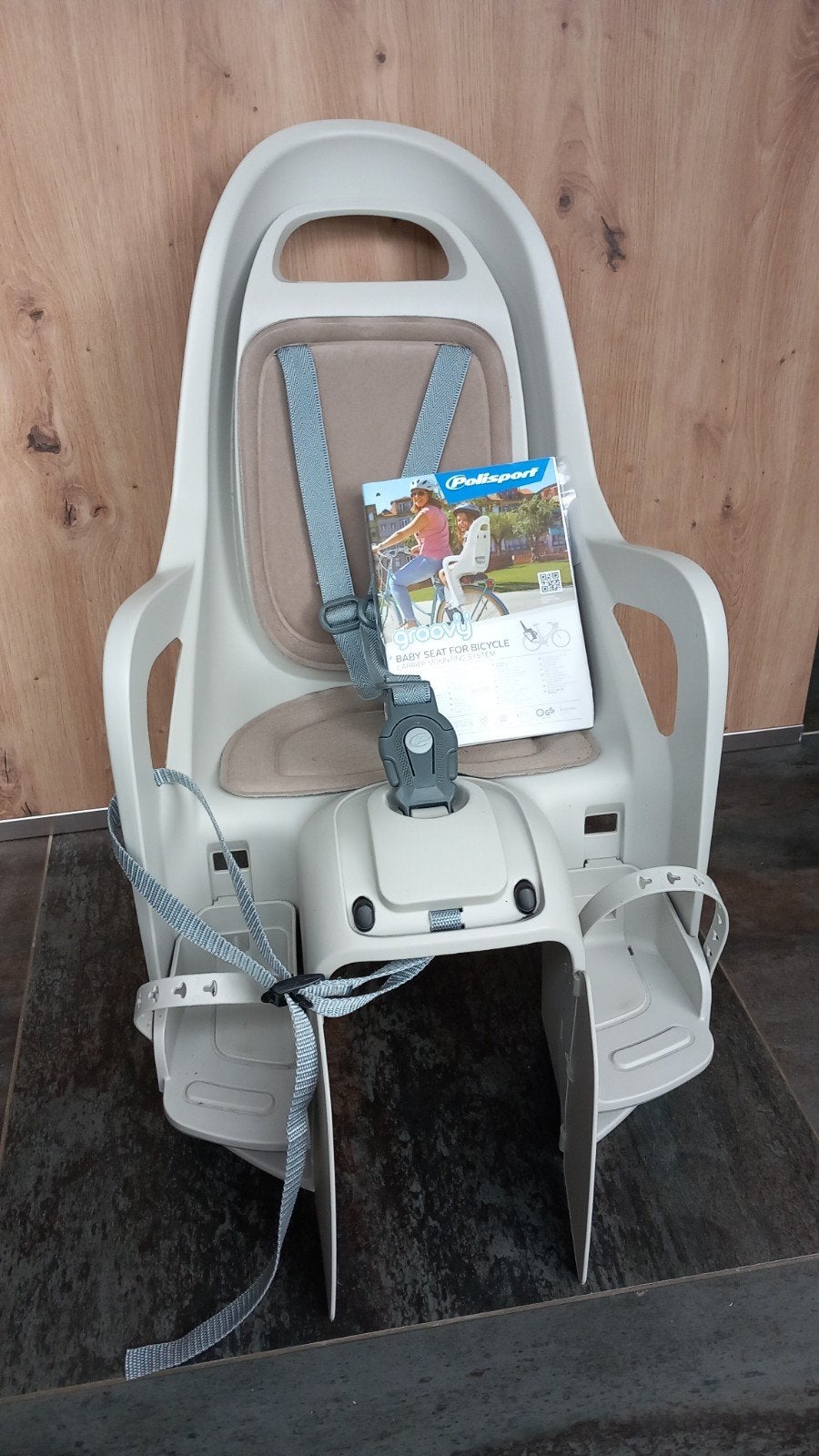 Siège enfant pour vélo avec porte-paquet, Fietsen en Brommers, Ophalen, Achterzitje, Voetsteuntjes, Zo goed als nieuw