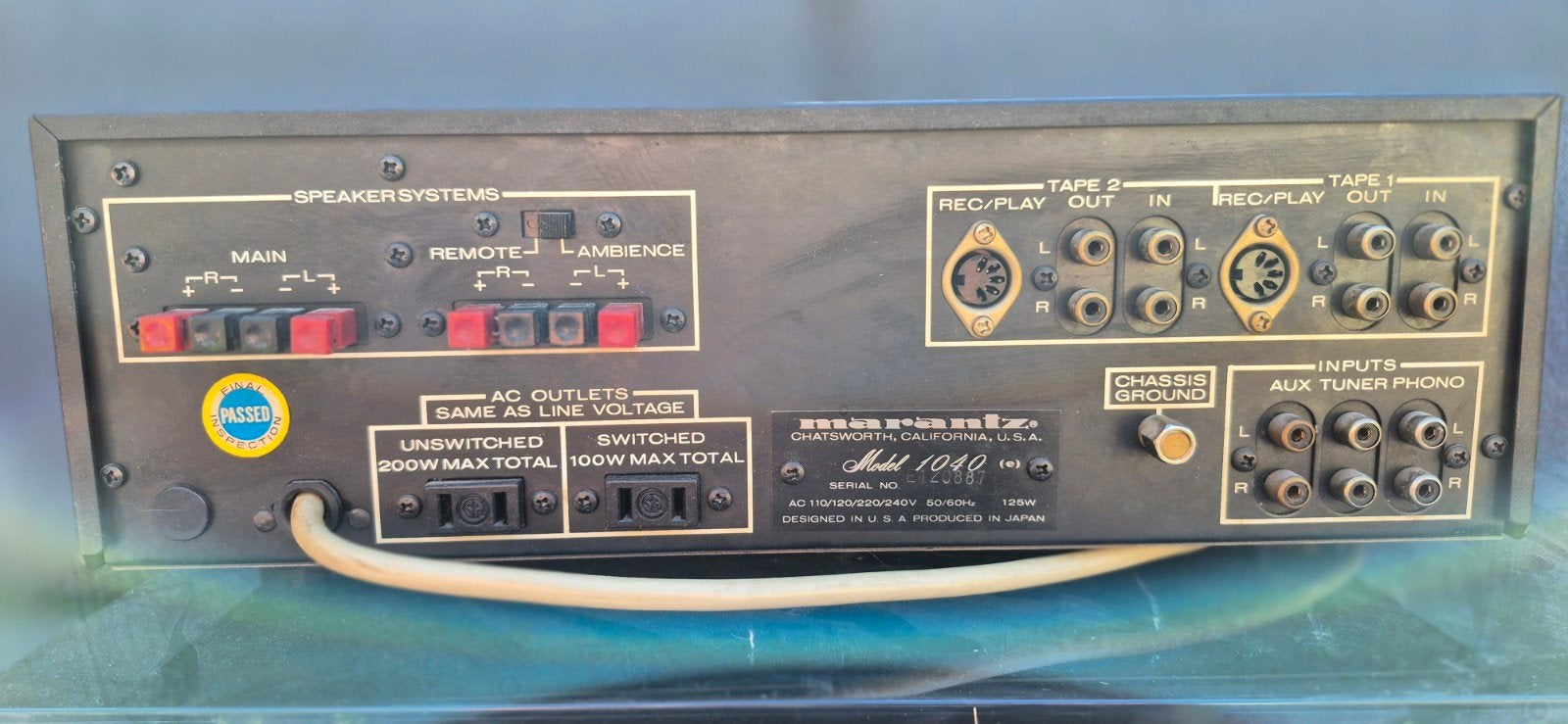 Marantz model 1040, TV, Hi-fi & Vidéo, Tourne-disques, Enlèvement