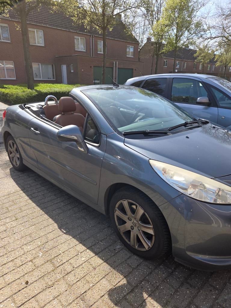 Peugeot 207cc Cabriolet, Auto's, Cabriolet, Leder, Bruin, Handgeschakeld