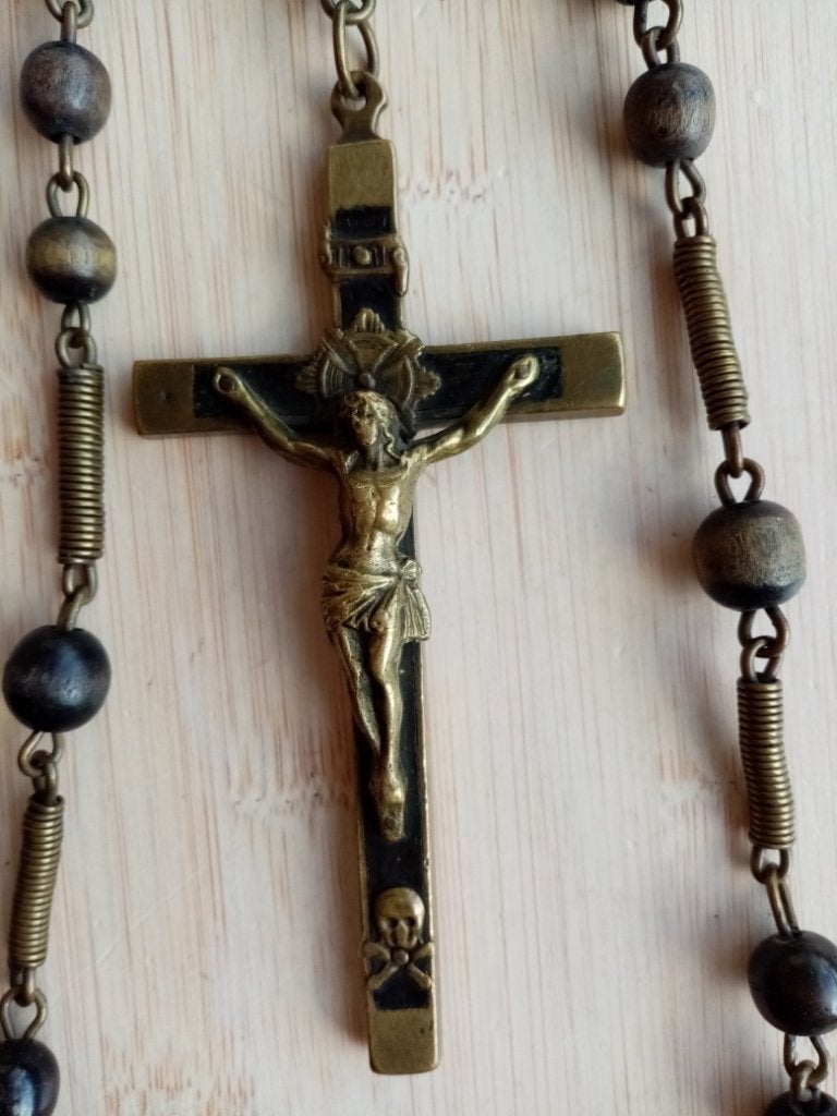 Grote paternoster van nonnen en priesters, Verzamelen, Religie, Ophalen of Verzenden, Gebruikt, Christendom | Katholiek
