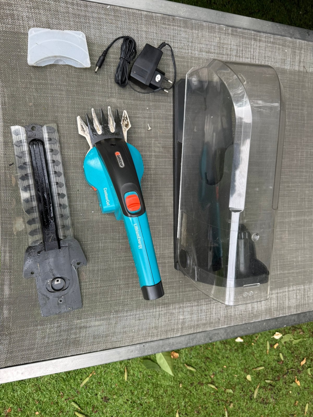 Gardena grastrimmer / heggenschaar, Ophalen of Verzenden, Gebruikt, Accu