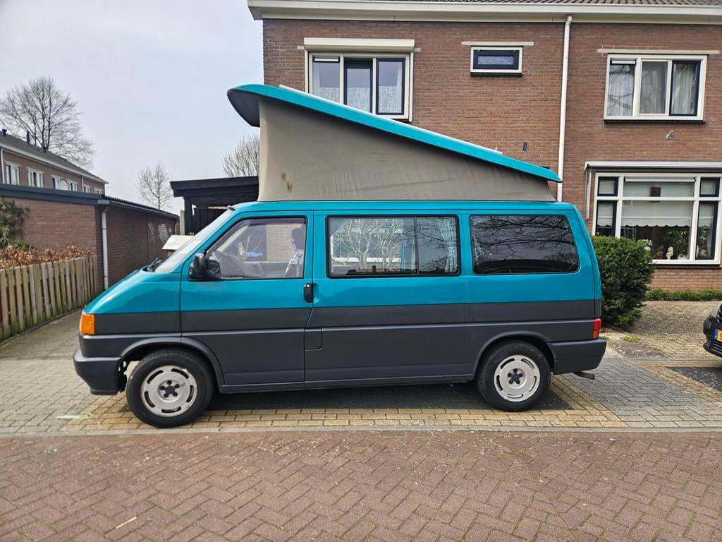 Volkswagen t4 buscamper met hefdak, Caravans en Kamperen, Mobilhomes, Particulier, Luifel, Volkswagen