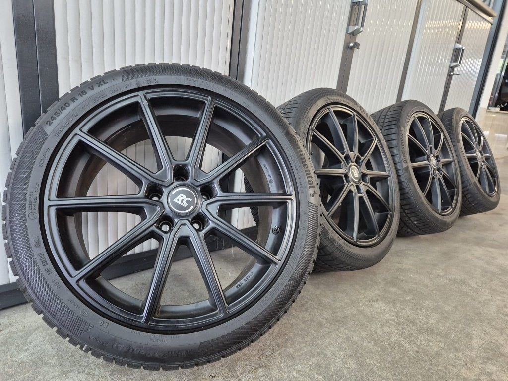 Jantes VAG*MB 5x112 + pneus Continetal 245/40/18 8 mm TPMS, Autos : Pièces & Accessoires, Pneus & Jantes, Véhicule de tourisme