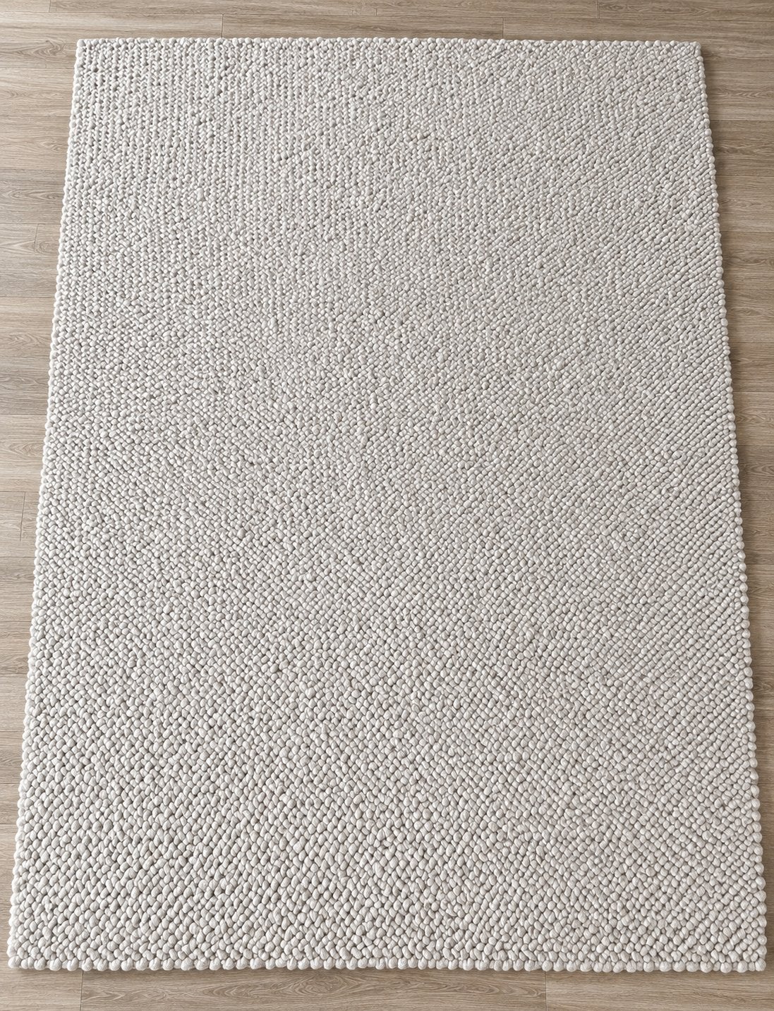 JUNTOO PAGAL beige wollen tapijt 300400 cm – handgemaakt, Ophalen, Gebruikt, Beige, 200 cm of meer