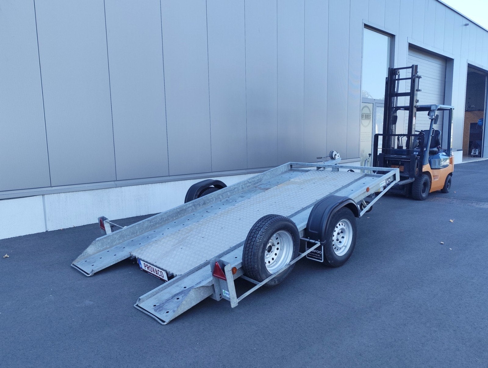 autotrailer TACK — mtm 1580kg — kipper — perfecte staat, Auto diversen, Aanhangers en Bagagewagens, Ophalen