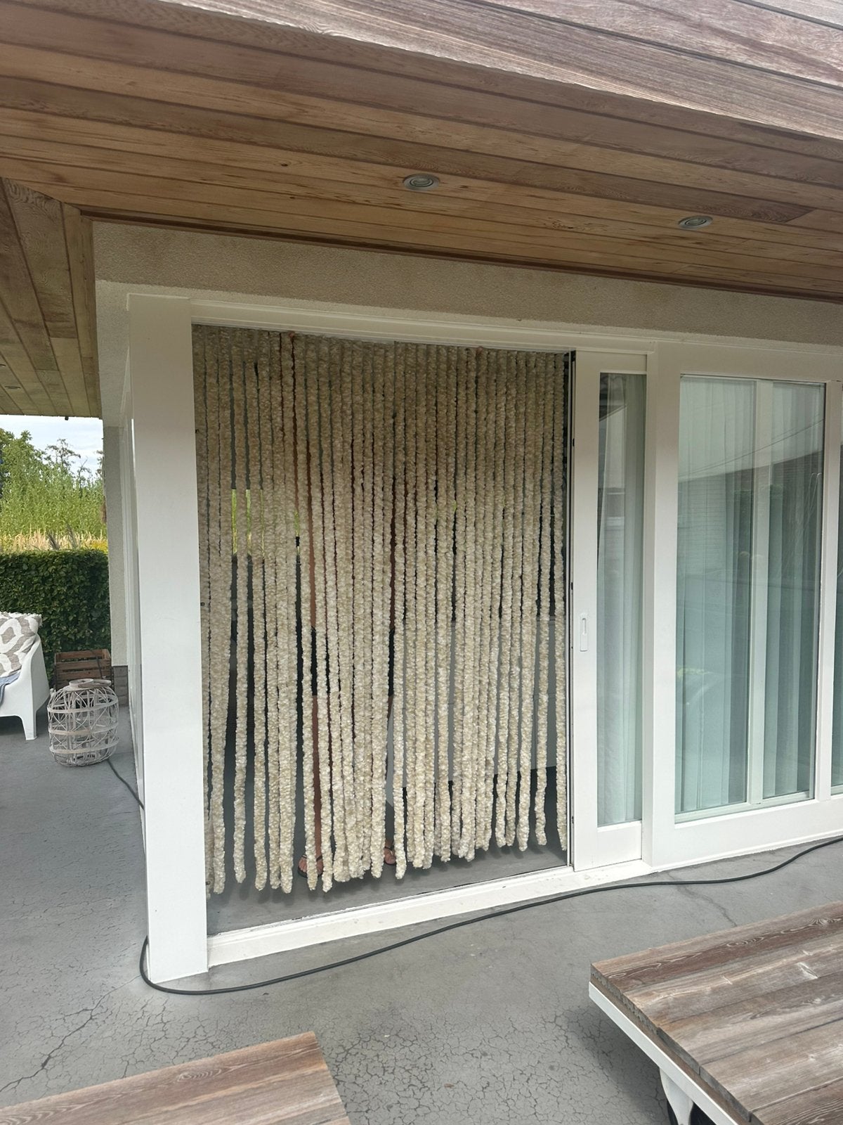 Set van 2 kattenstaart/Vliegengordijnen 72-144 cm, Ophalen of Verzenden, Zo goed als nieuw