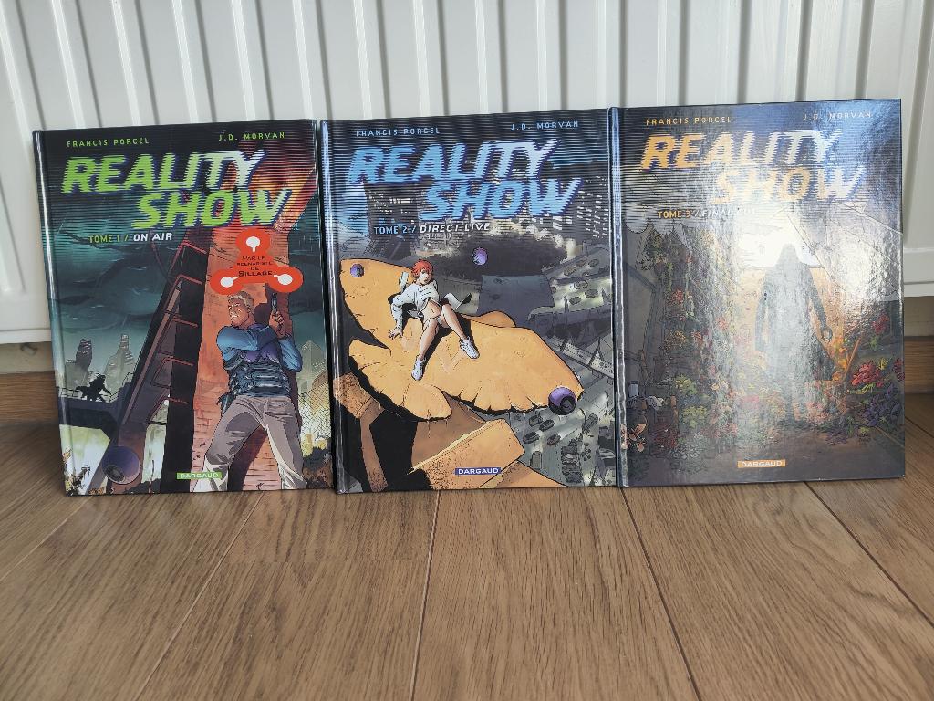 BD: Reality Show. Tomes 1 à 3. Dargaud 2003 - Morvan/Porcel, Livres, BD, Utilisé, Plusieurs BD, Enlèvement ou Envoi