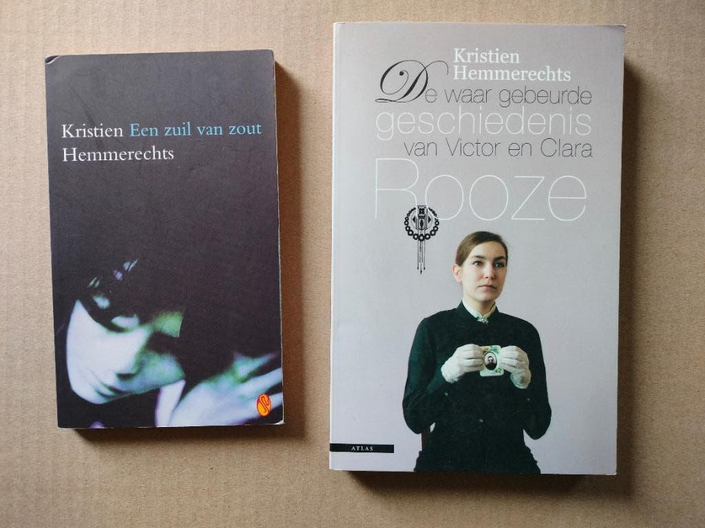 2 x Hemmerechts : zuil van zout + geschiedenis Victor Rooze, Boeken, Ophalen of Verzenden, Gelezen, Kristien Hemmerechts, België