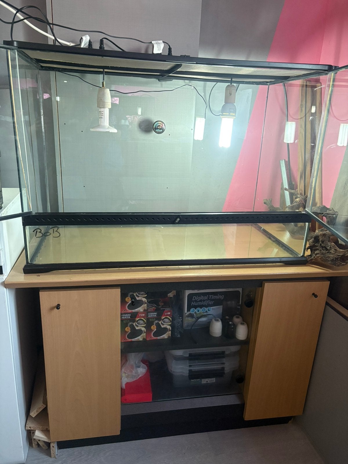 Terrarium plus meuble, Animaux & Accessoires, Enlèvement, Comme neuf