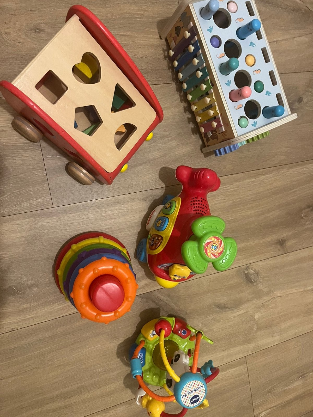 Pakket speelgoed, Ophalen, Gebruikt