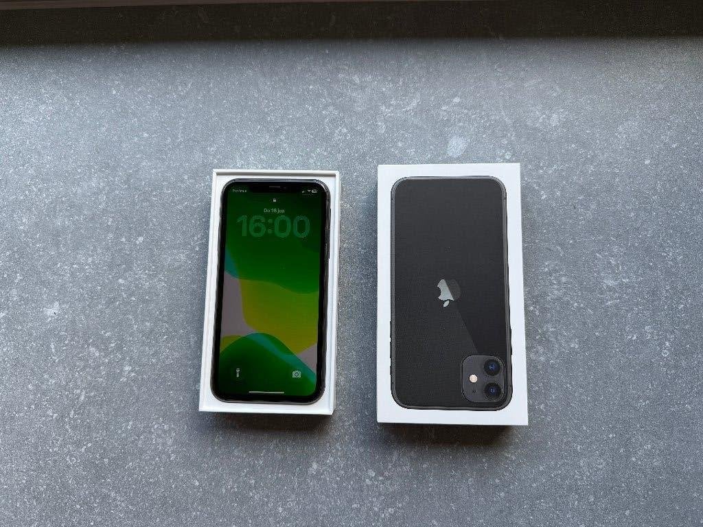 Apple iPhone 11 zwart 64GB maximumcapaciteit bat. 86%, Télécoms, Téléphonie mobile | Apple iPhone, 86 %, IPhone 11, Enlèvement