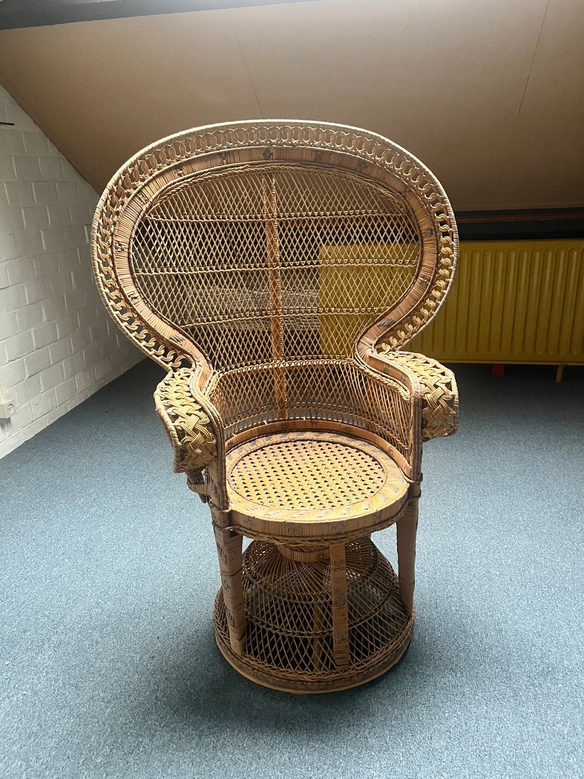 Vintage Peacock rotan stoel te koop, Ophalen
