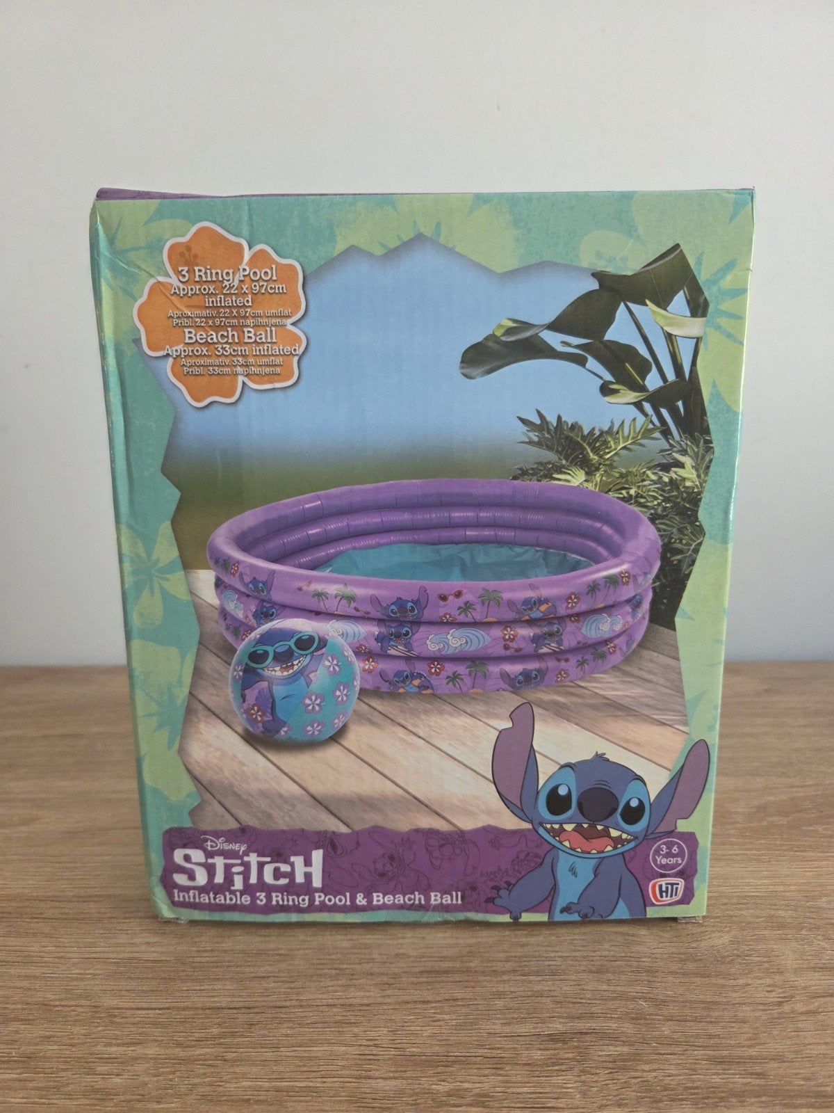 Disney Stitch Opblaasbaar Zwembad + Strandbal (nieuw), Tuin en Terras, Ophalen of Verzenden