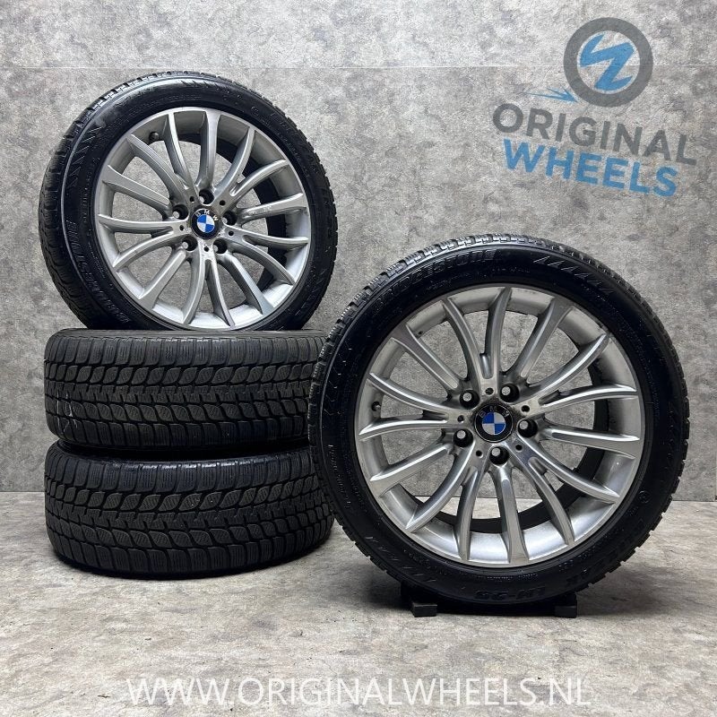 18 inch originele velgen + winterbanden BMW 5 serie F10 454, Autos : Pièces & Accessoires, Pneus et Jantes, -, 18 pouces, Utilisé
