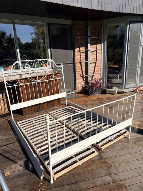 twee persoonsbed, Huis en Inrichting, Ophalen, Tweepersoons, Zo goed als nieuw, 200 cm