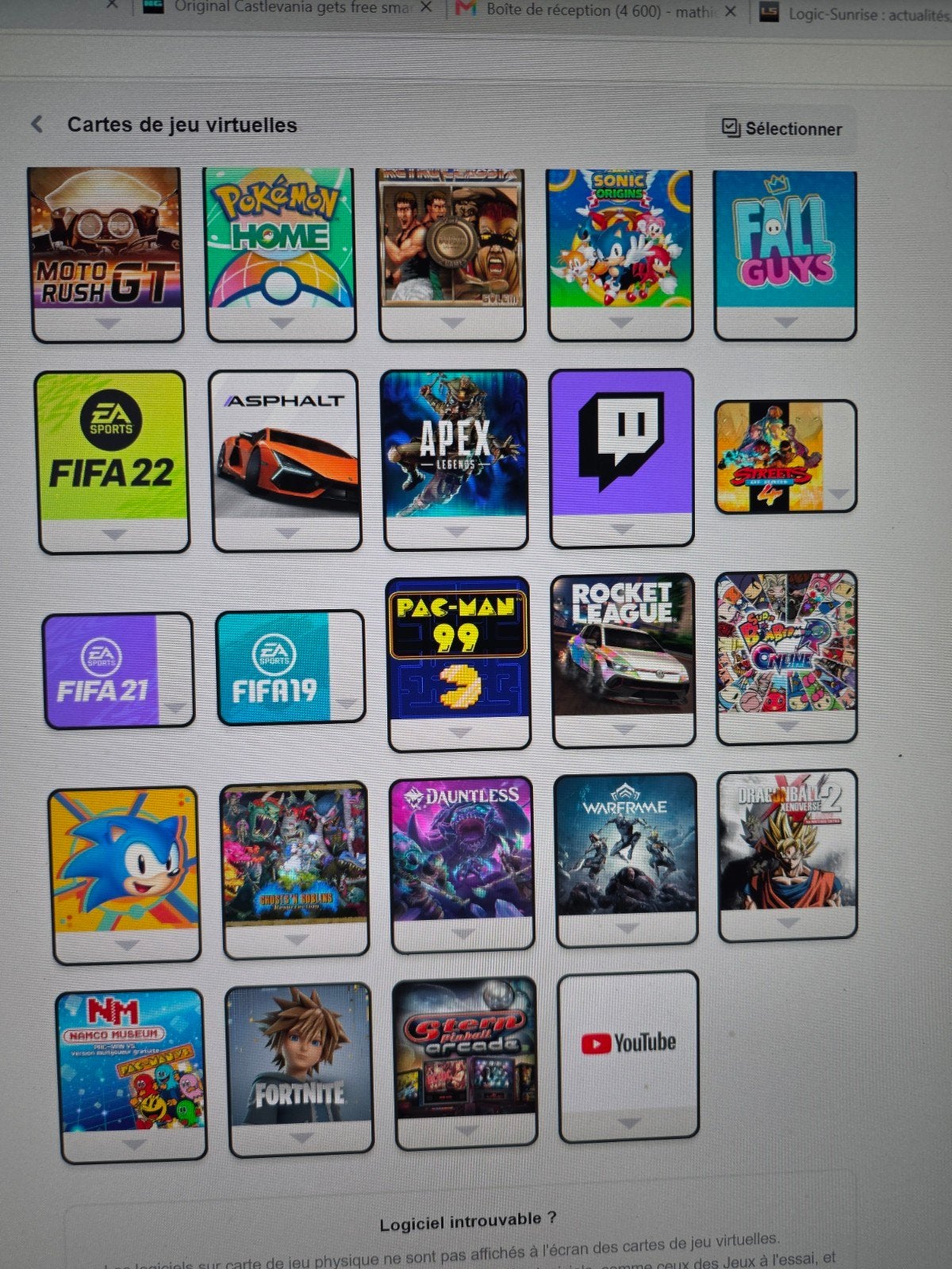 jeux switch, Enlèvement ou Envoi