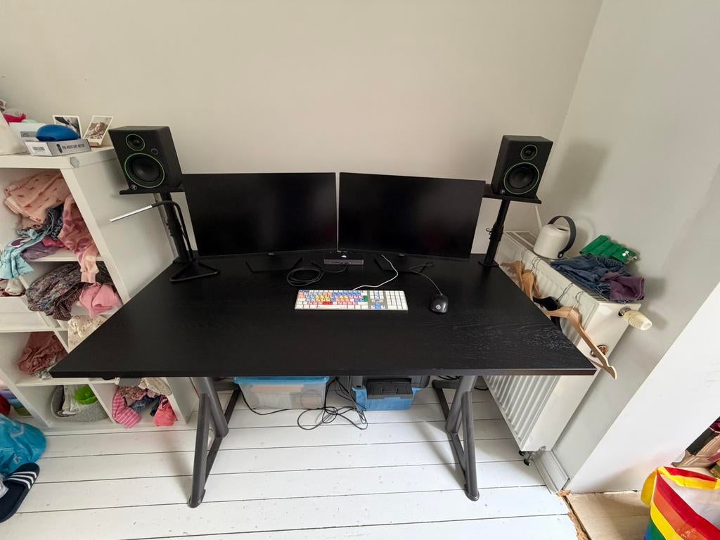 IKEA Idasen zit/sta bureau, Huis en Inrichting, Bureaus, Ophalen, 160 cm, Gebruikt, In hoogte verstelbaar
