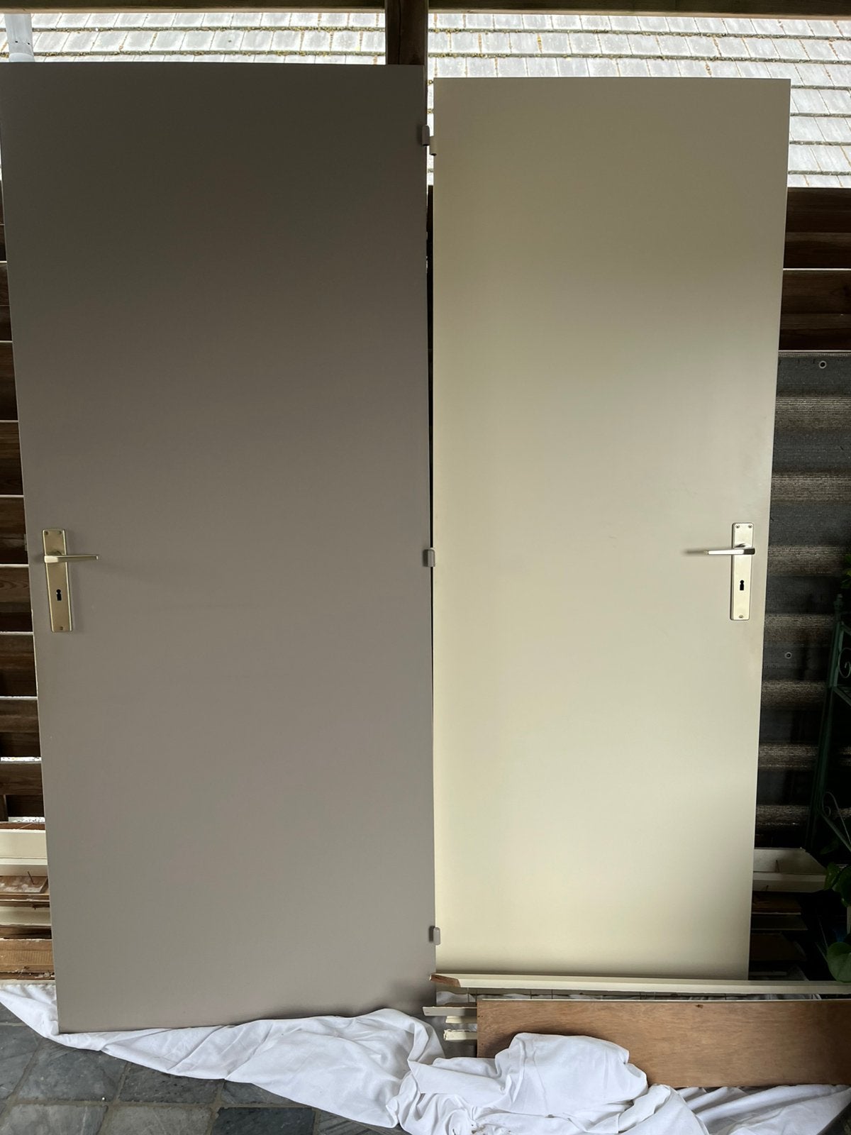 2 binnedeuren, Doe-het-zelf en Bouw, Ophalen, Gebruikt, 80 tot 100 cm, Binnendeur