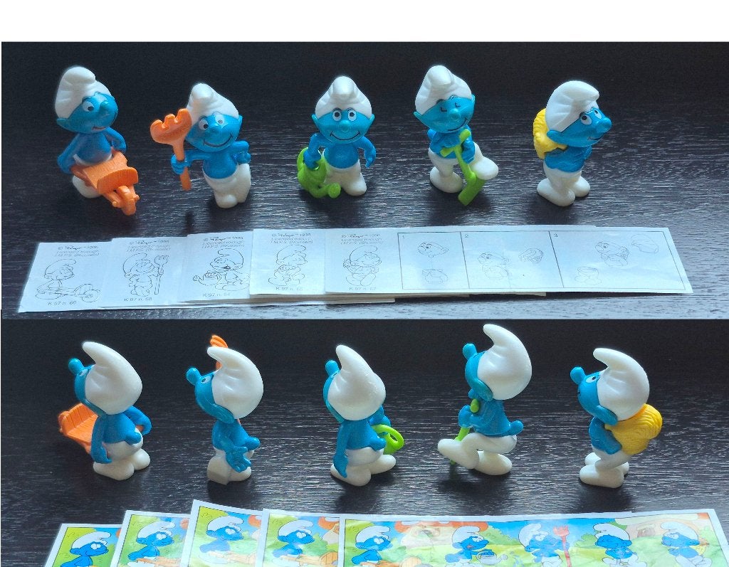 Schtroumpfs jardiniers 1996 série complète + Bpz, Collections, Enlèvement ou Envoi, Comme neuf, Figurines