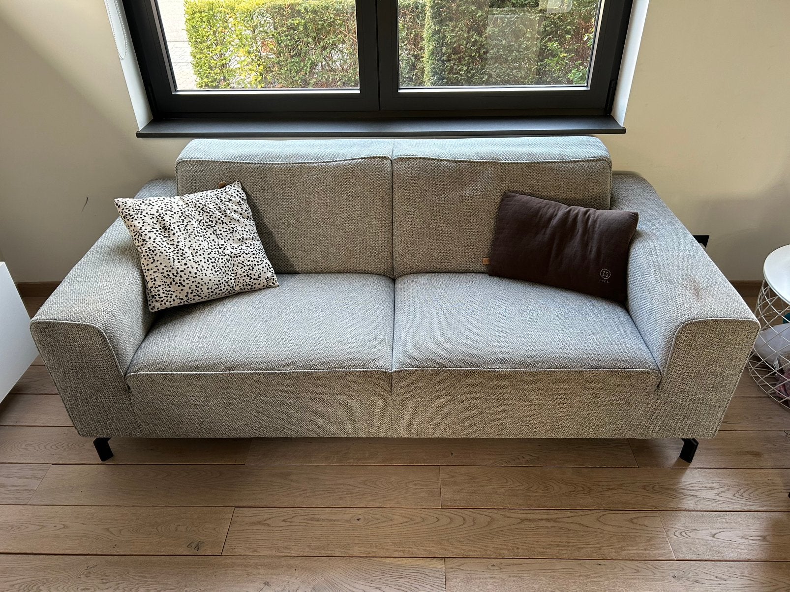 Zetel 2,5 zit stof, Maison & Meubles, Canapés | Salons, Utilisé, Banc droit, Autres dimensions, 150 à 200 cm, 75 à 100 cm, Tissus