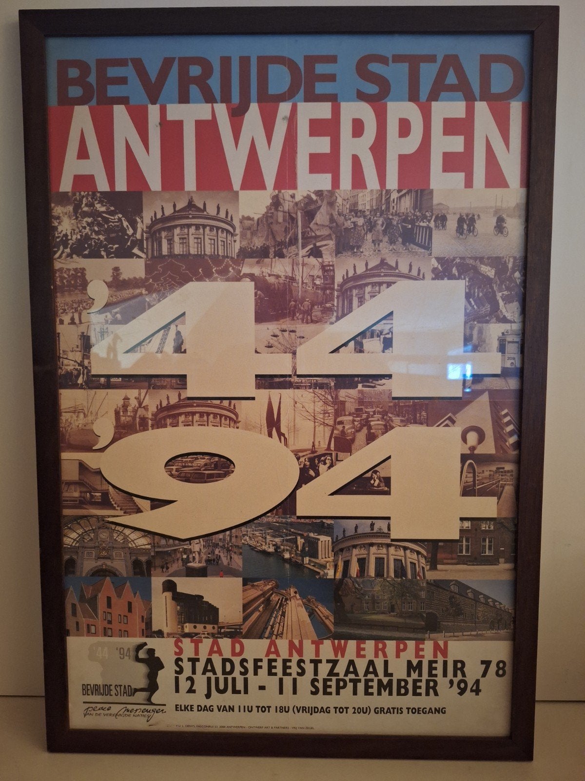 WOII- affiche in kader bevrijde stad Antwerpen 44 - 94, Verzamelen, Ophalen