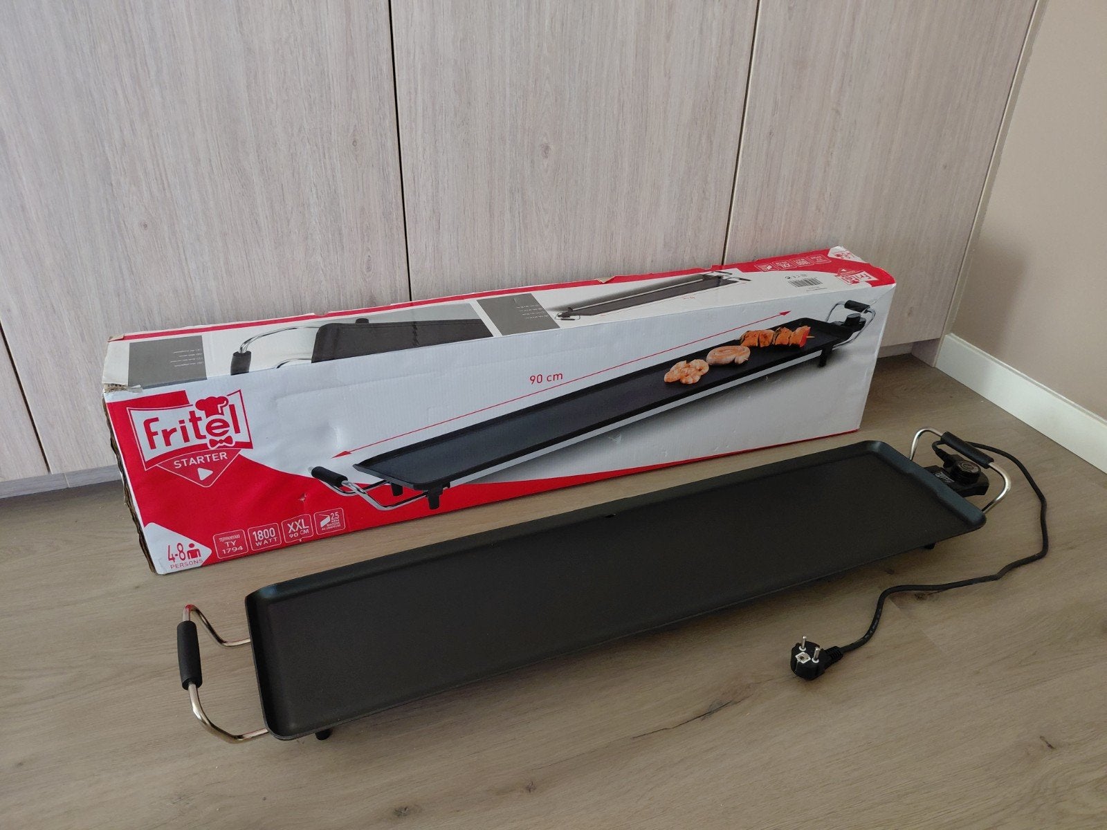 Fritel Teppanyaki XXL TY1794, Ophalen, Zo goed als nieuw, 4 t/m 7 personen